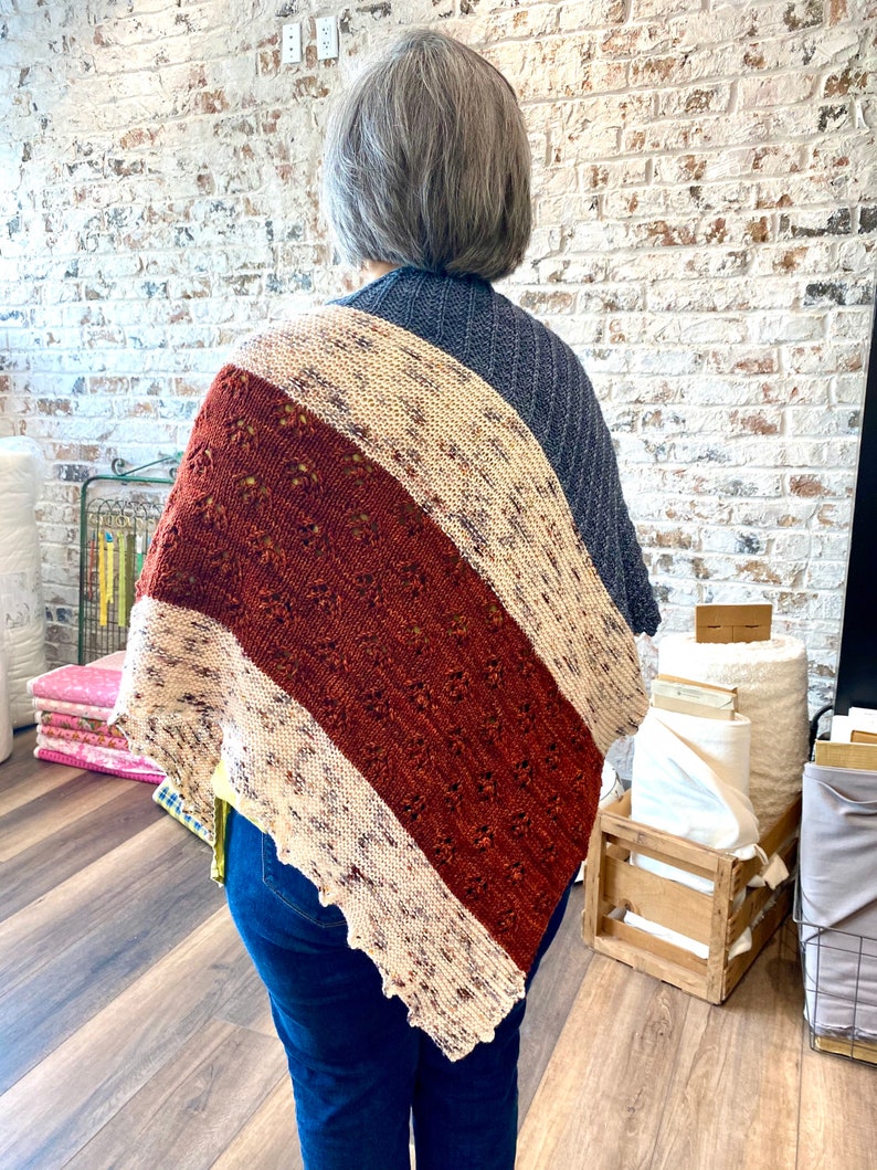 Knitting Shawl Pattern Road Trip Shawl Digital Download Etsy