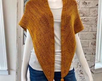 Triangle Shawl Knitting Pattern Texture Knit Below