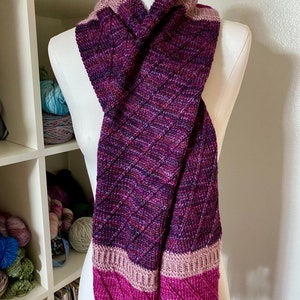 Scarf Knitting Pattern Gift for Him or Her Turning Tides