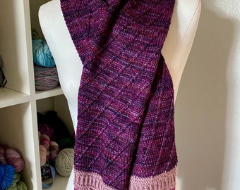 Scarf Knitting Pattern Gift for Him or Her Turning Tides