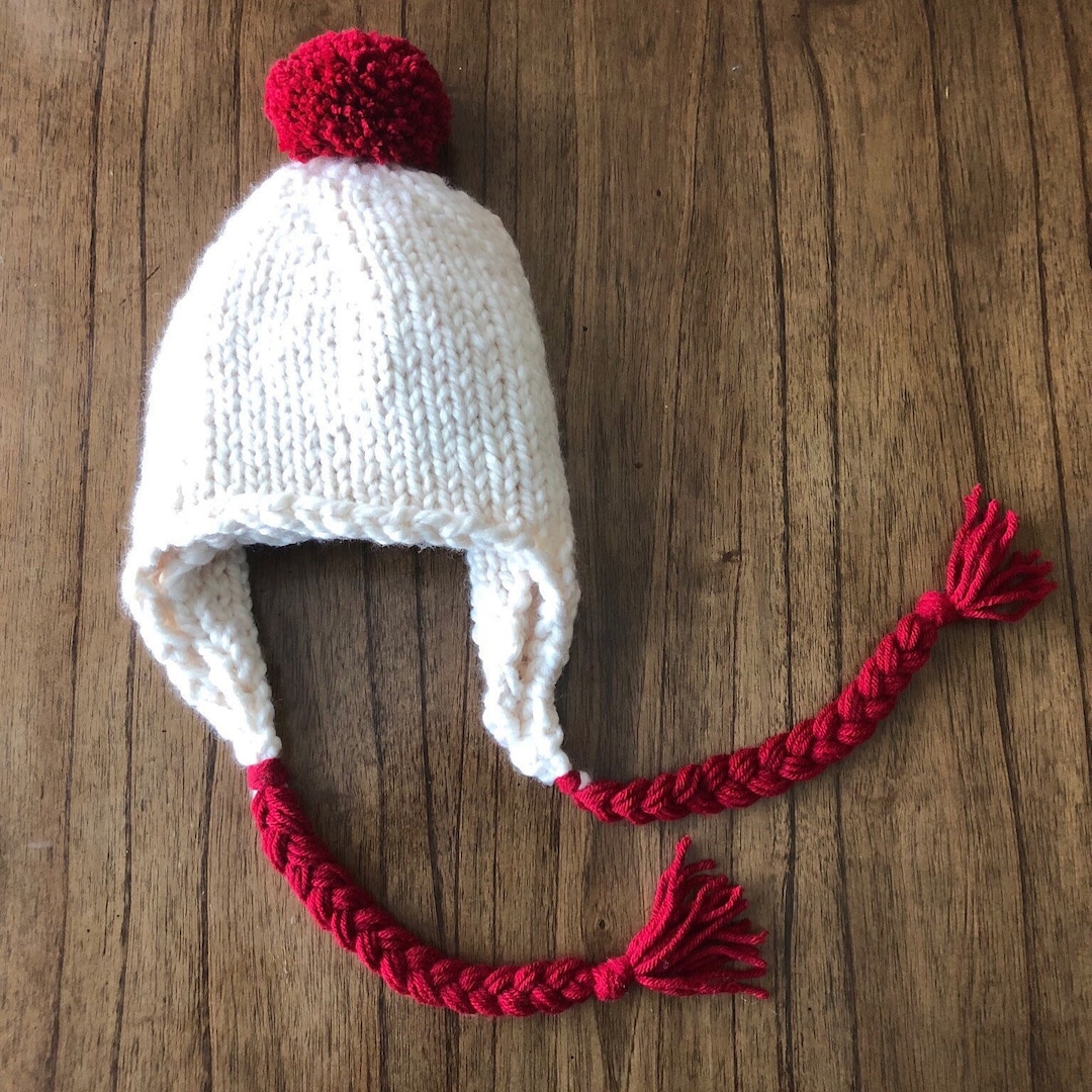 Knitting Pattern Earflap Hat Kids Beanie - Etsy UK