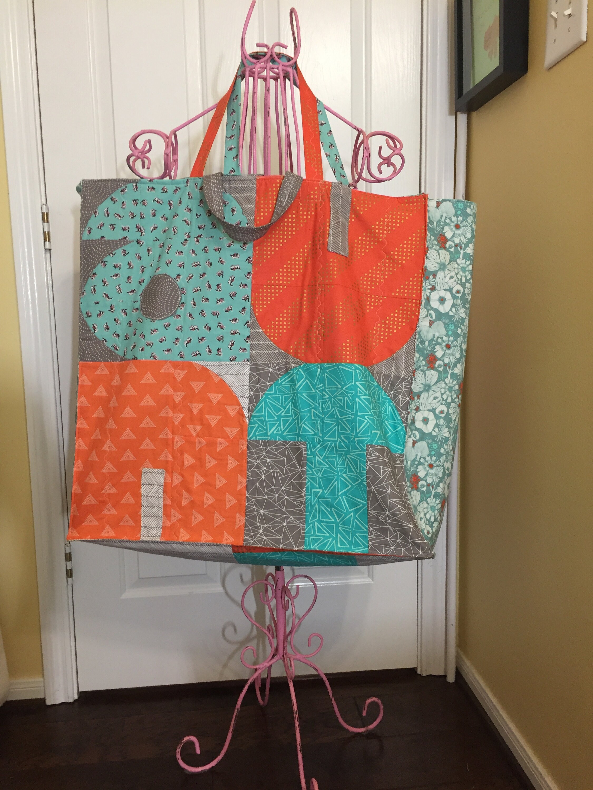 PATTERN for Large Quilted Carryall Tote Bag / Fits Large 24 Etsy