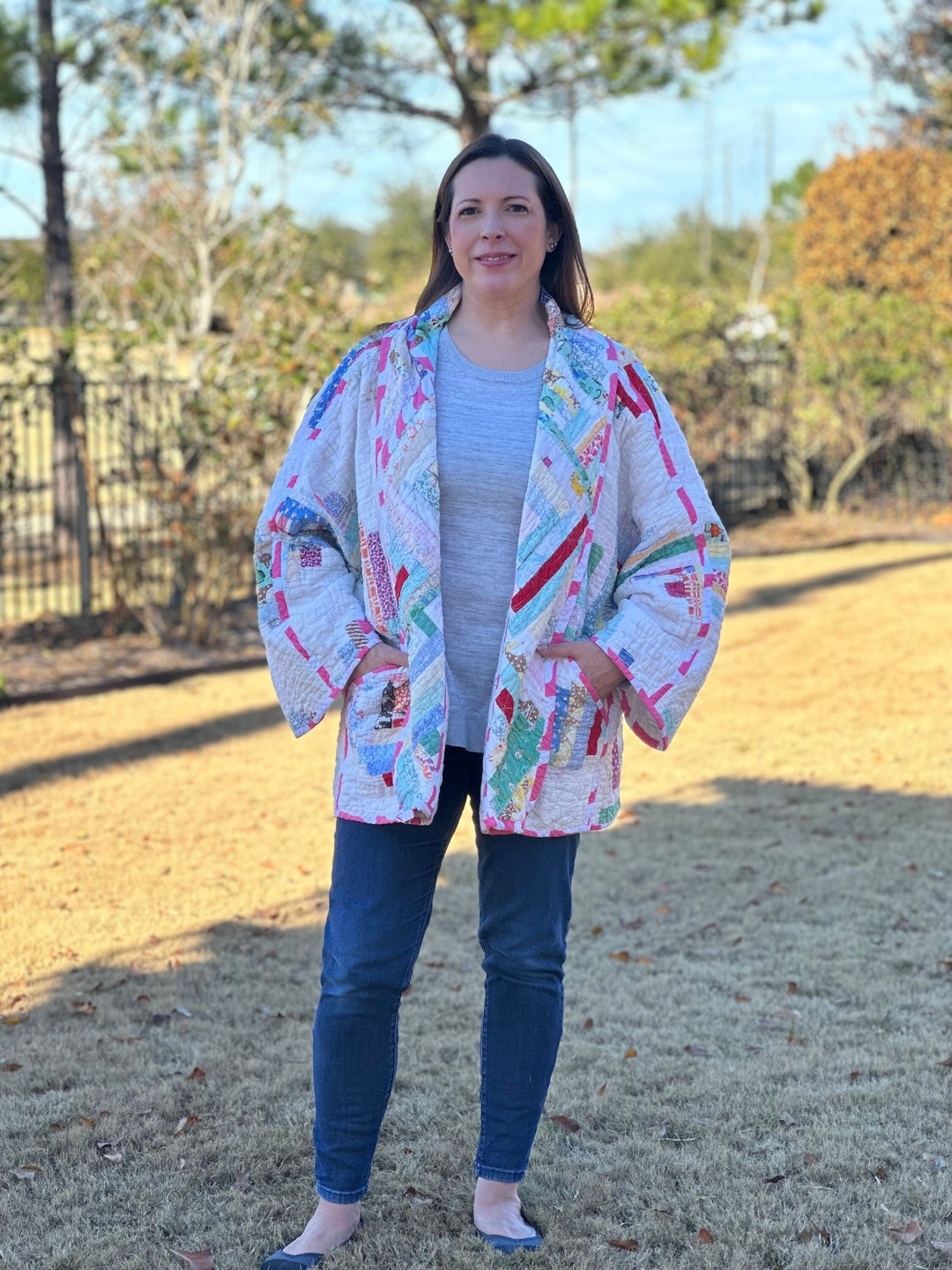 Quilted Coat / Quilted Jacket / Quilt Coat / Quilt Jacket / Etsy