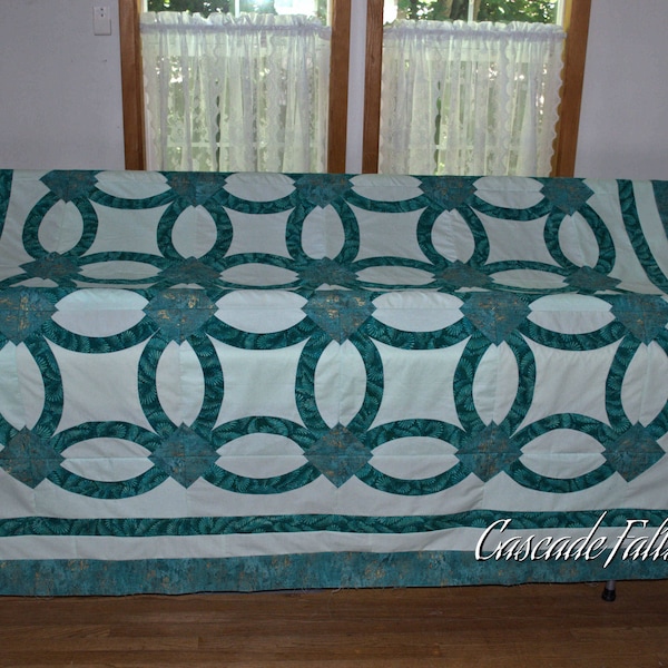 Double Wedding Ring Quilt Etsy