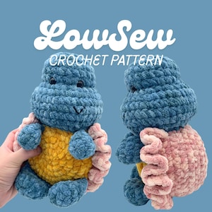 Häkelanleitung für ein Babyschildkröten-Plüschtier (PDF-Tutorial) mit geringem Nähaufwand