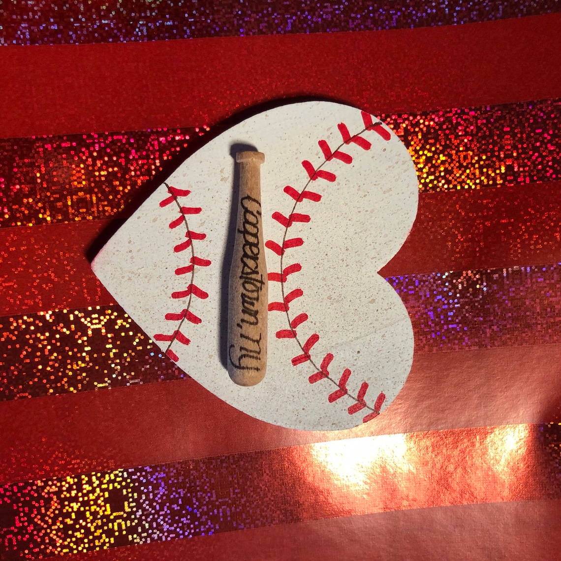 Baseball Player Valentine gift Heart of Baseball ornament Etsy