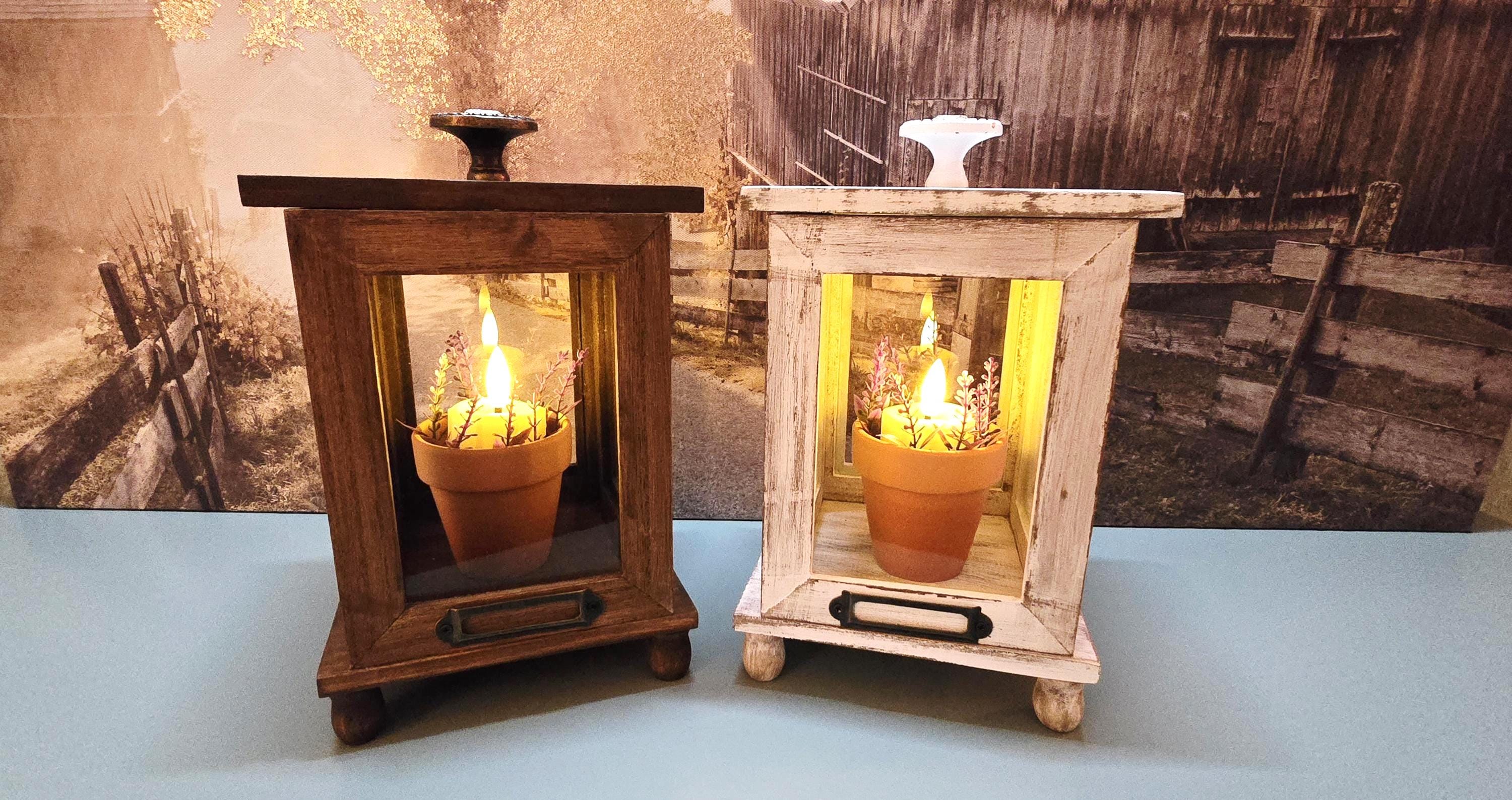 Rustic candle display box, wedding table display box, candle pet memorial display, farmhouse home decor, wedding candle display box