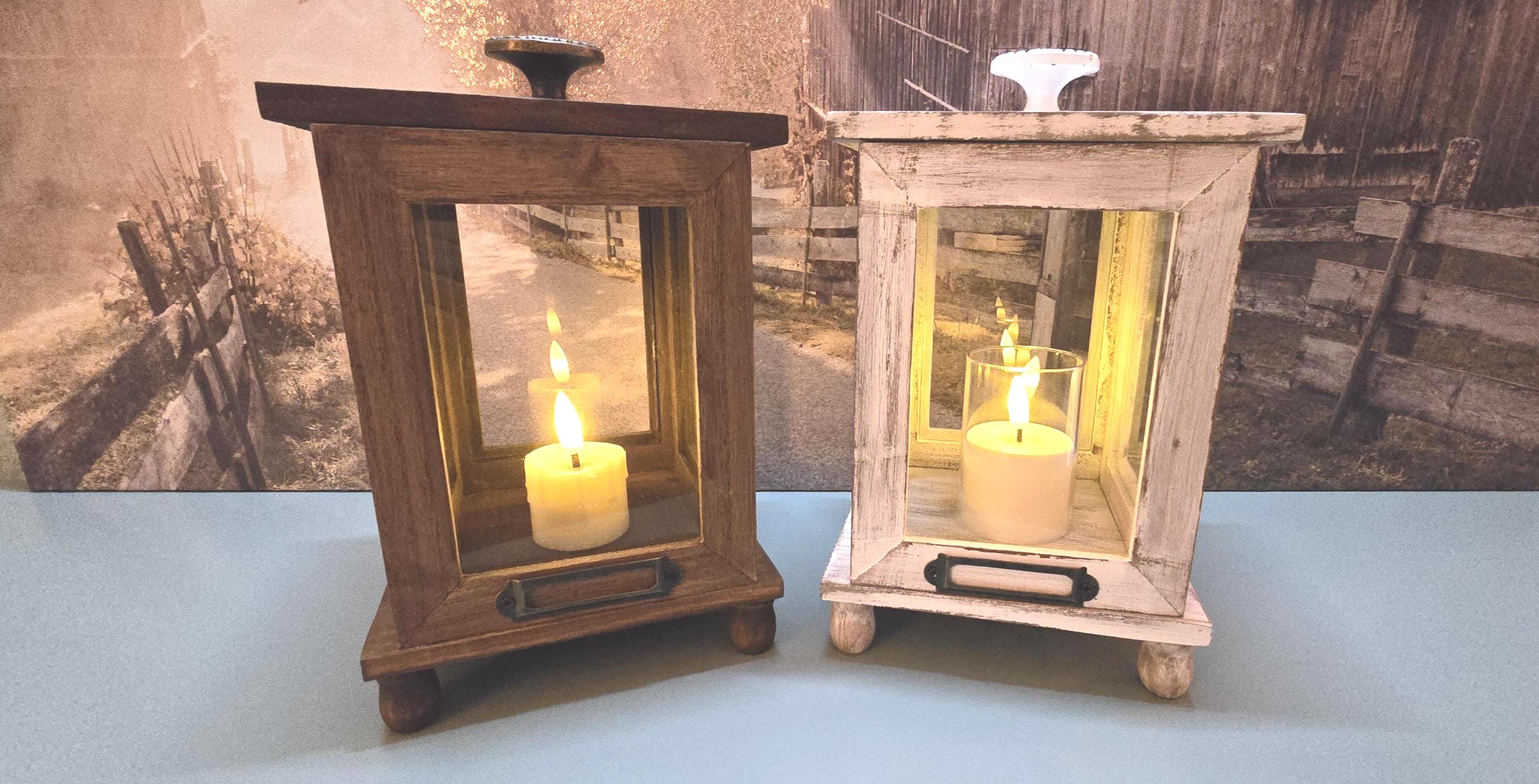 Rustic candle display box, wedding table display box, candle pet memorial display, farmhouse home decor, wedding candle display box - Thumbnail 4