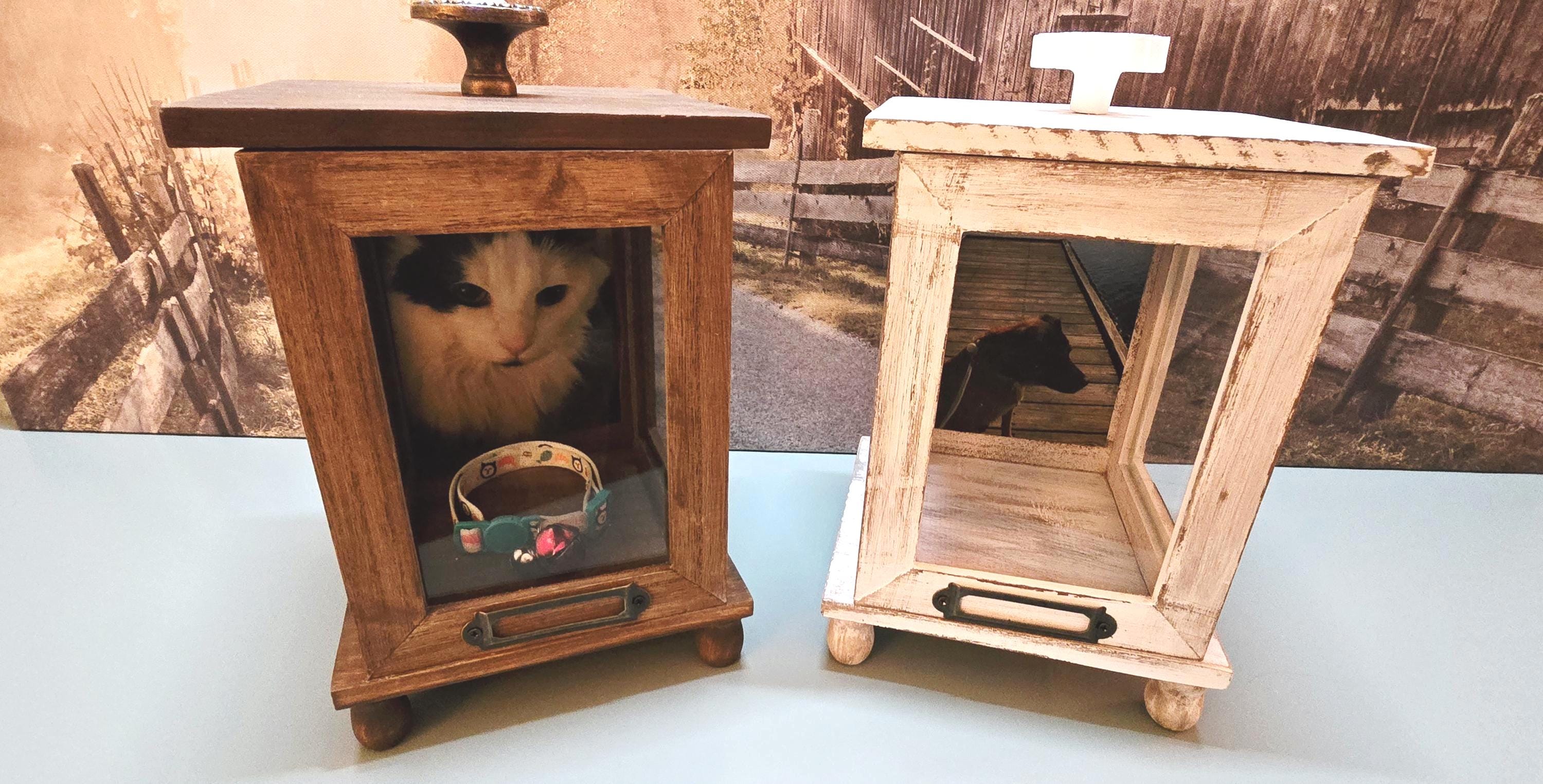 Rustic photo display box, wedding table display box, pet photo memorial display, farmhouse home decor, wedding photo display box - Thumbnail 3