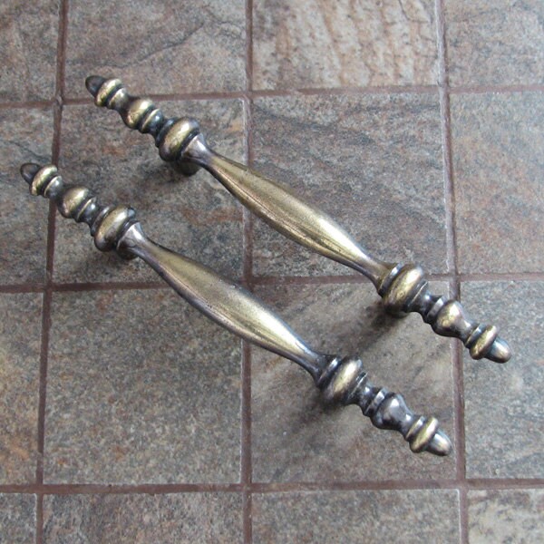 Vintage Drawer Pulls Cabinet Handles Set of 2