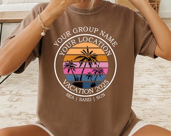 Comfort Colors Custom Summer Shirt, Custom Family Reunion Shirts, Family Vacation Shirts,  Personalized Family Shirt, Beach Summer Shirt