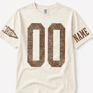 Football Senior Mom Shirt, Customizable Football Mom Graphic, Personalized Name Tee, Senior Year Football Gift Idea image 4