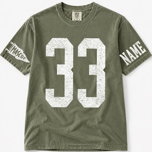 Football Senior Mom Shirt, Customizable Football Mom Graphic, Personalized Name Tee, Senior Year Football Gift Idea image 3