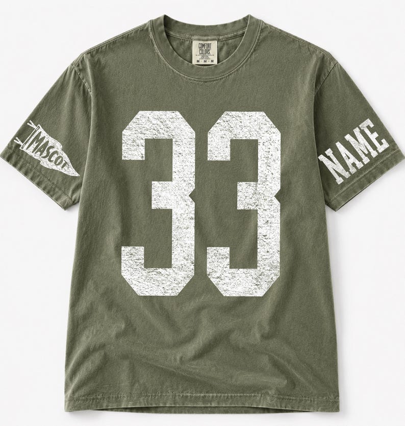 Football Senior Mom Shirt, Customizable Football Mom Graphic, Personalized Name Tee, Senior Year Football Gift Idea image 3