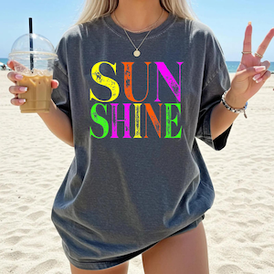 Sun Shine Neon Shirt, Summer Neon Shirt, Vacation Neon Shirt, Summer Party Shirt, Neon Party Shirt, Summer Beach T-Shirtt,