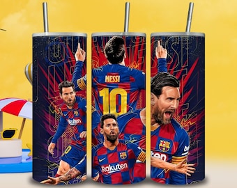 20oz Soccer Legend Tumbler Wrap PNG | Sports Fan Digital Download | Number 10 Football Skinny Tumbler Design | Instant Sublimation wrap