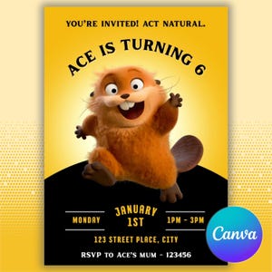 Hoppers Birthday Invitation | Animal Adventure Kids Party (Digital Download)
