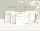 Hochzeitsjournal zum Ausfüllen | Wedding Planner PDF | Digitaler Hochzeitsplaner, Printable Journal für Braut & Hochzeit | Brautsein