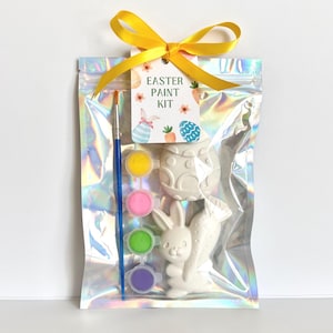 Kit di pittura pasquale – Figure in gesso, attività primaverili, bomboniera