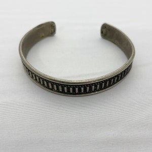 Silver cuff bracelet