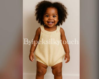 Pelele de bebé tejido a mano – Conjunto de peleles para recién nacidos – Ropa suave para bebé – Regalo para baby shower hecho a mano – Mono de bebé de crochet – 0-36 meses