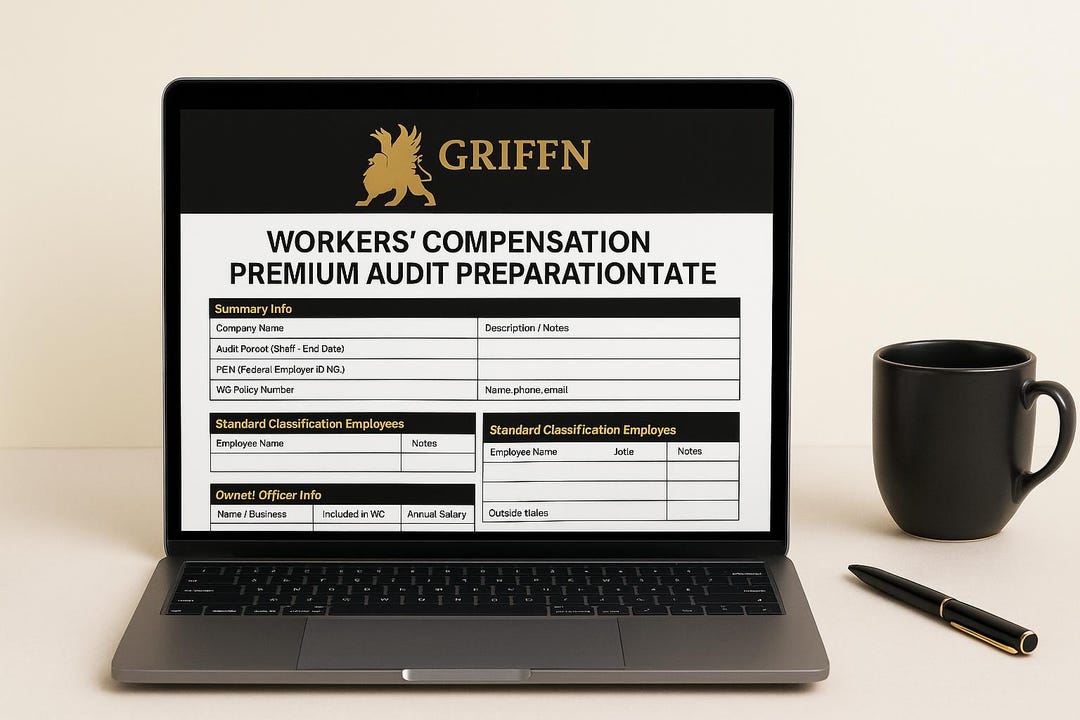 Workers’ Compensation Payroll Audit Template - Etsy