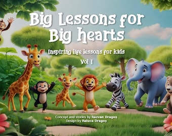 5 cuentos con moraleja para niños / Libro digital ilustrado en PDF / Enseña bondad, valentía y empatía (de 3 a 8 años)