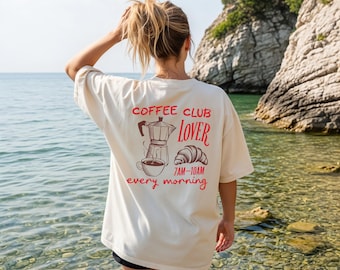 Coffee Lover Club Every Morning T-Shirt, Unisex Tee, Coffee Addict Gift, Coffee Lover Shirt, Coffee Shirt for Men Women, Funny Coffee