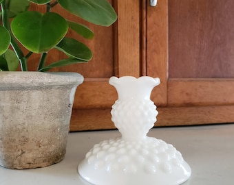 Fenton Hobnail Candle Holder