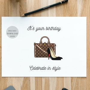 Louis Vuitton Birthday Card 