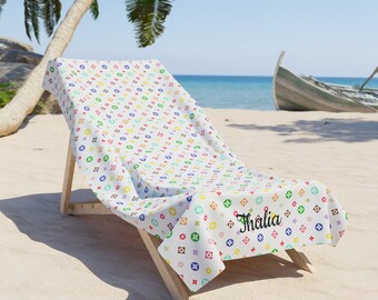 Vintage Louis Vuitton Beach Towel Louis Vuitton Logo Towel