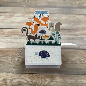 Boîte 3D Pop Up Carte de naissance non sexiste l Baby Shower l Bienvenue bébé l Thème de la forêt l Félicitations, vous vous attendez l Livraison gratuite aux États-Unis