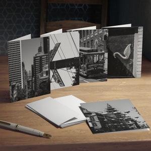 Original Fotografie San Francisco Grußkarten Set l Multi-Design Grußkarten (5er-Pack)