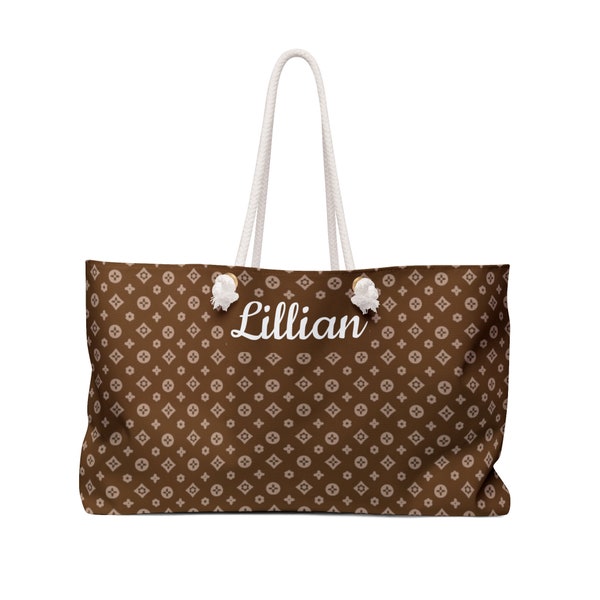 Sac de week-end personnalisé à motif élégant, sac fourre-tout personnalisé, sac imprimé, cadeau pour elle, sac de plage