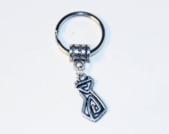 Silver Freestyle Goddess Key Chain Porte-clés Porte-clés Key Fob KC-PGH012