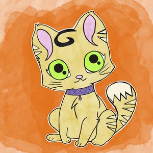Printable Orange Cat