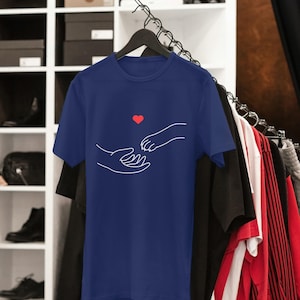 Human and Dog T-Shirt, Hand and Paw T-shirt, Dog T-Shirt, T-Shirt for Dog Owners