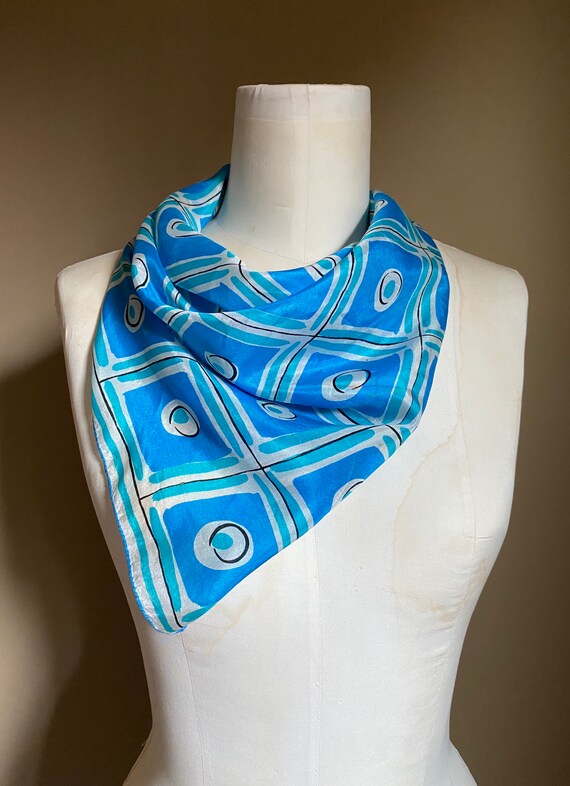 Vintage Early Vera Neumann Silk Scarf - Patent Pen