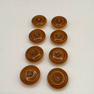 Vintage Set 10 Bakelite Sewing Buttons Brown Amber Two Hole Sew - Ruby Lane