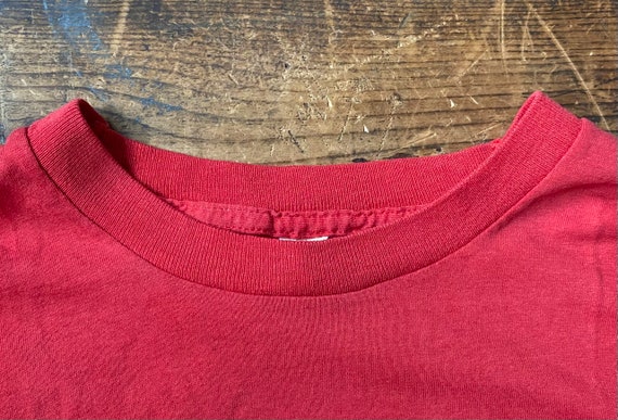 Vintage 1970’s Coca Cola Red T-Shirt - Red White … - image 8