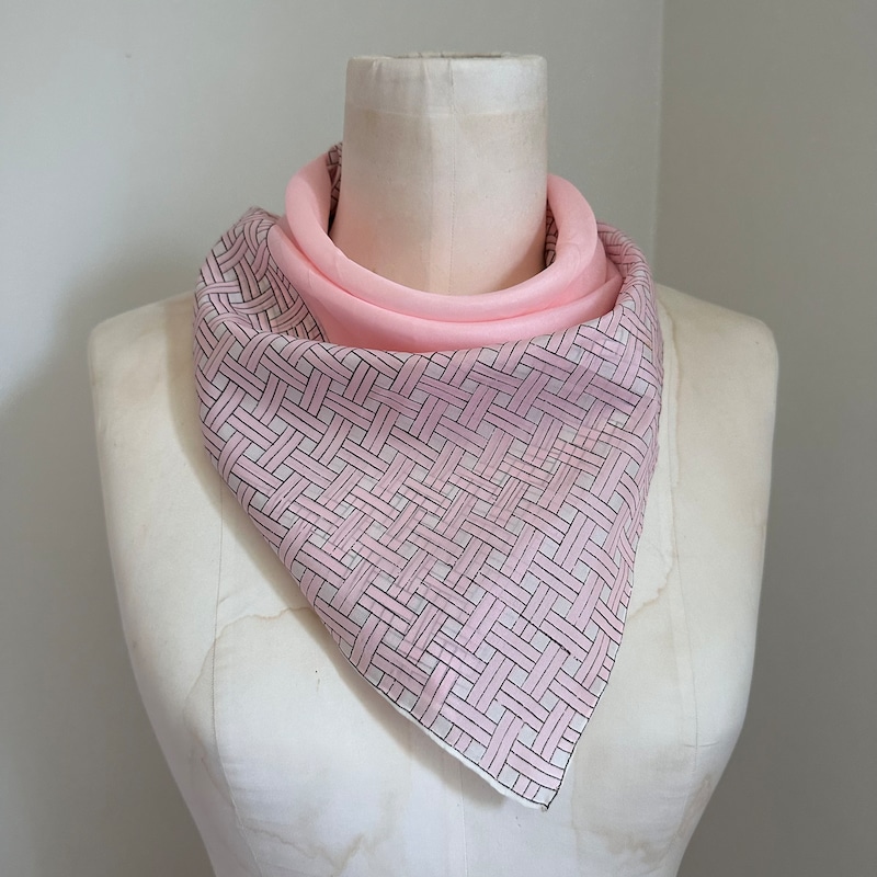 60’s Woven Retro Floral Scarf