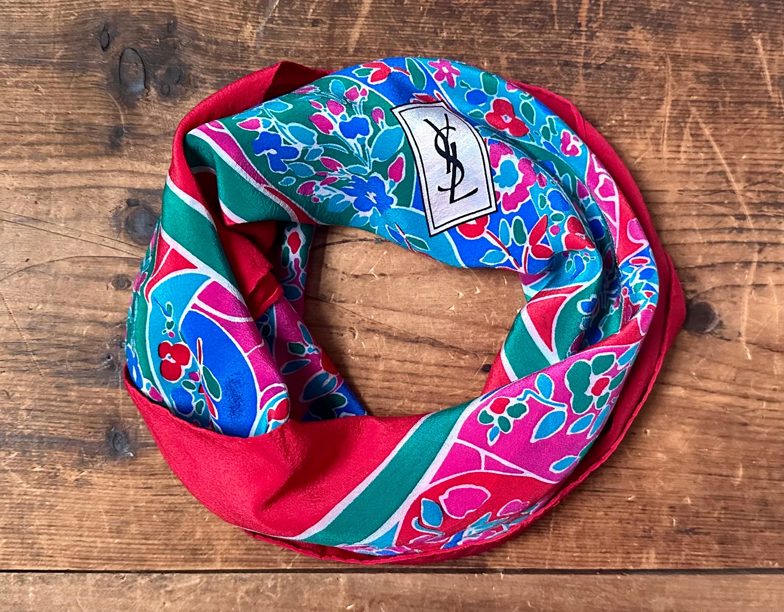 スカーフ Saint Laurent SCARF (7194213YI68 1061) Saint Laurent Multicolor Scarves & Wraps for Women for sale