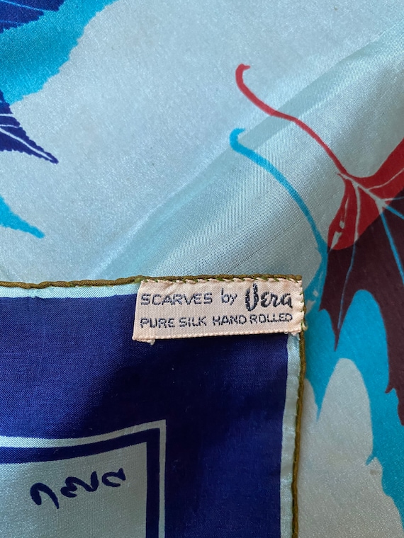 Vintage Vera Neumann Silk Scarf - 1950s Silk Scre… - image 6