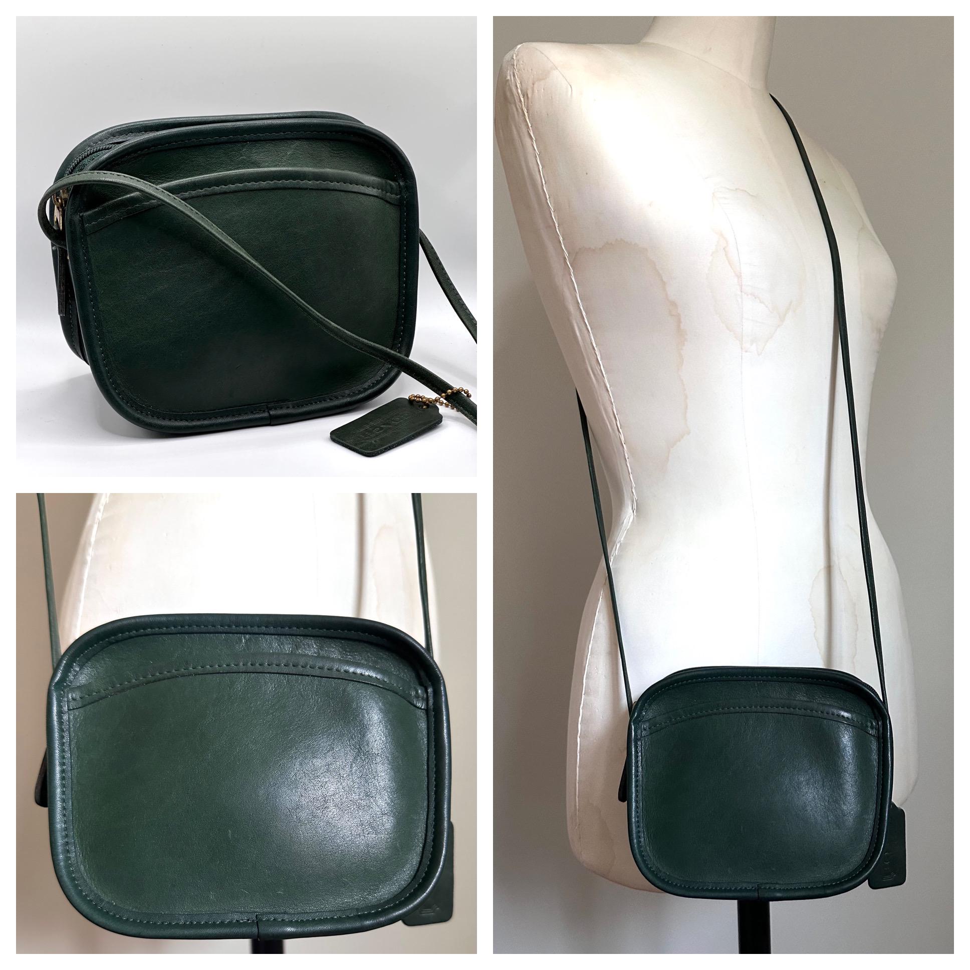 Vintage Coach Green Purse - Etsy