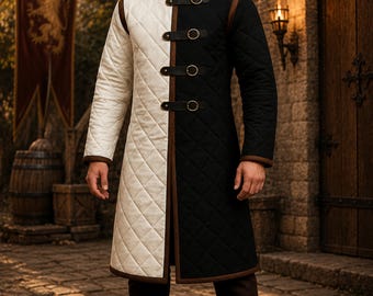 Split Color Quilted Gambeson