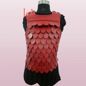 Fantasy Medieval Diego splitleather Jerkin - LARP Cosplay Costume Vest for Ren Faire, Ranger, Druid Roleplay