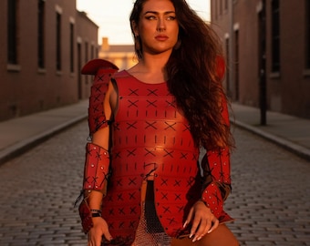 Samurai Sute : Leather Armor | Ren Faire Costume Easter Day Gift