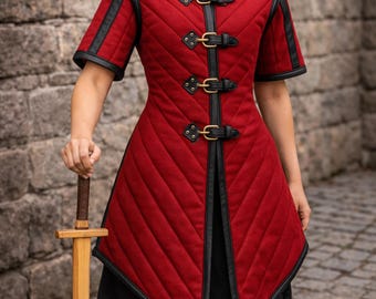 Viking Gambeson Jacket, LARP Gambeson Armor, Renfaire Costume Easter Day Gift