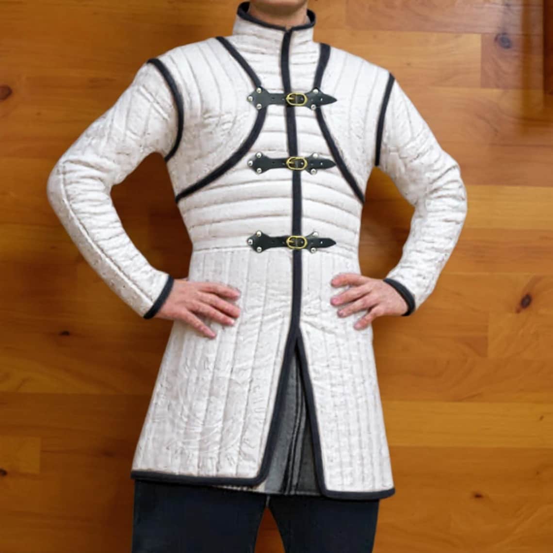 Handmade Medieval Gambeson Padded Armor, LARP Costume Easter Day Gift ...