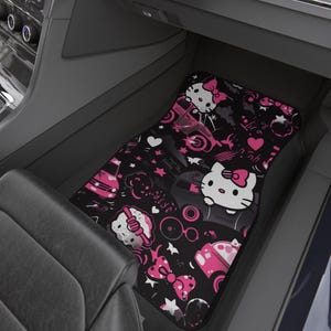 Kawaii Kitty Car Mats (2x Front)